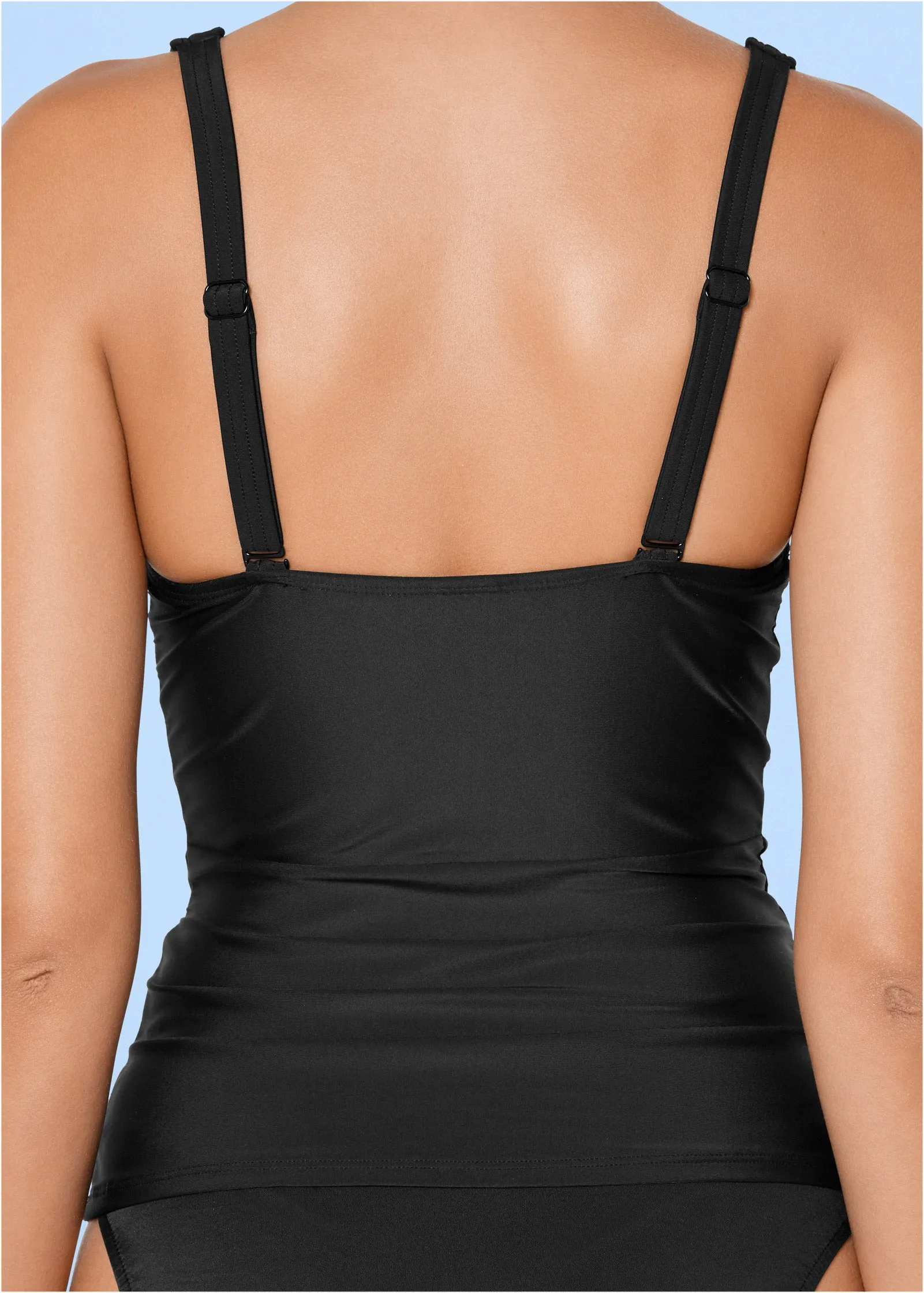 Slenderizing Tankini Top - Cobalt & Black sold by VENUS product image thumbnail 4