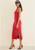 High Neck Midi Dress - Red sold by VENUS