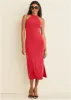 High Neck Midi Dress - Red sold by VENUS