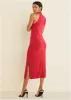 High Neck Midi Dress - Red sold by VENUS