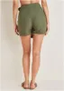 Wrap Linen Skort - Olive sold by VENUS