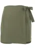 Wrap Linen Skort - Olive sold by VENUS