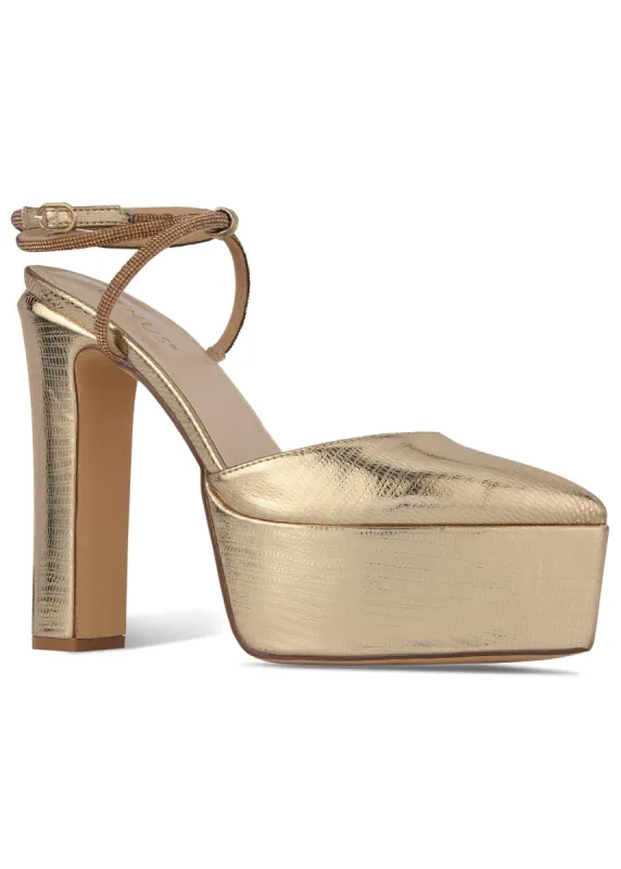 Platform Heels  - Gold sold by VENUS