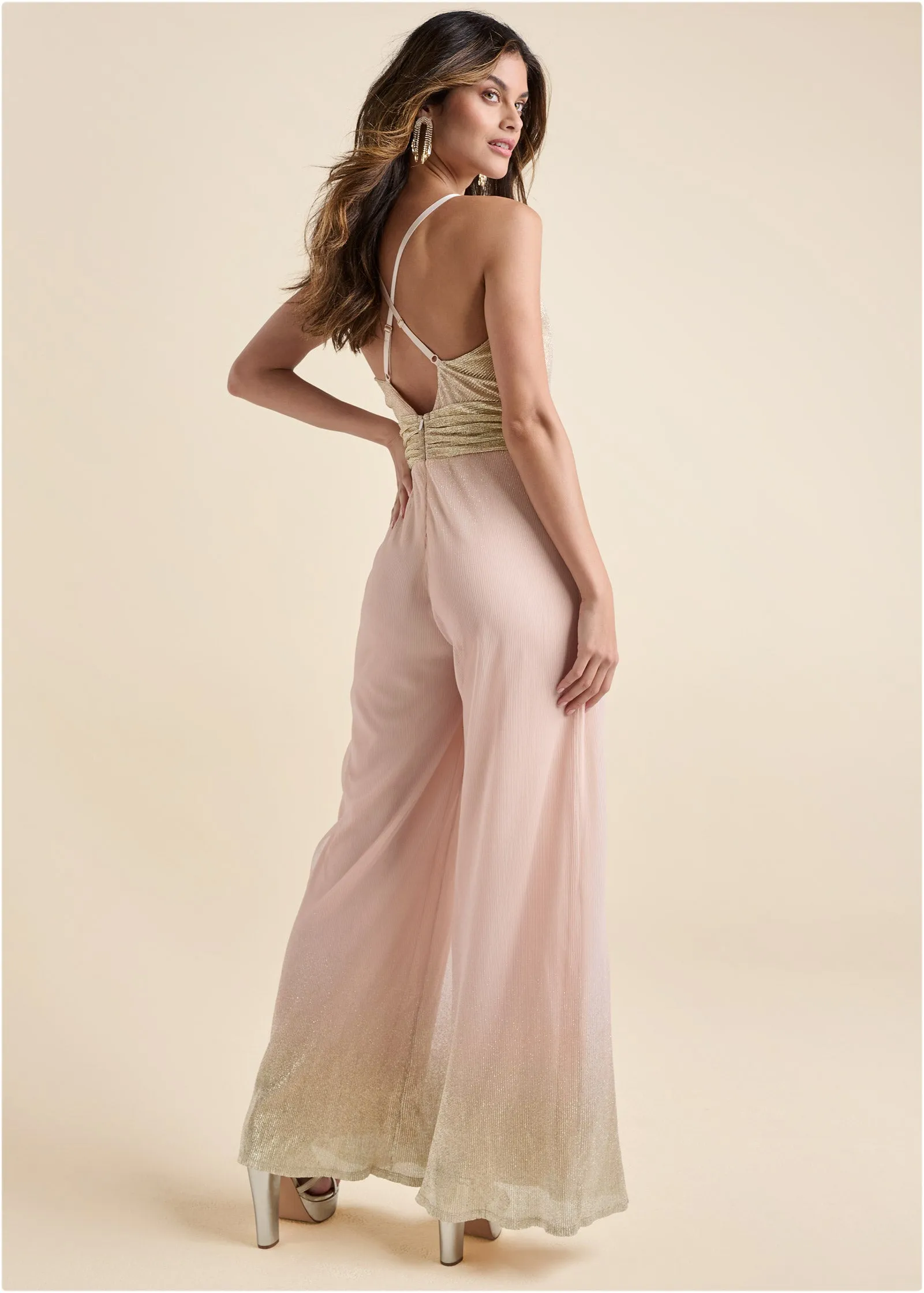 Ombre Sparkle Jumpsuit - Pink Multi sold by VENUS product image thumbnail 2