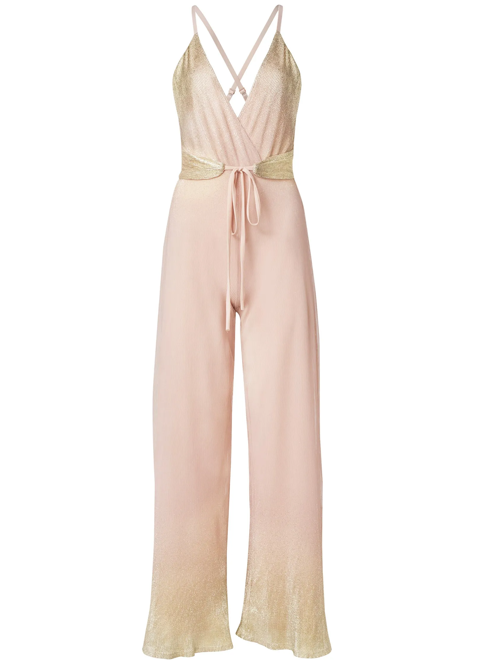 Ombre Sparkle Jumpsuit - Pink Multi sold by VENUS product image thumbnail 5