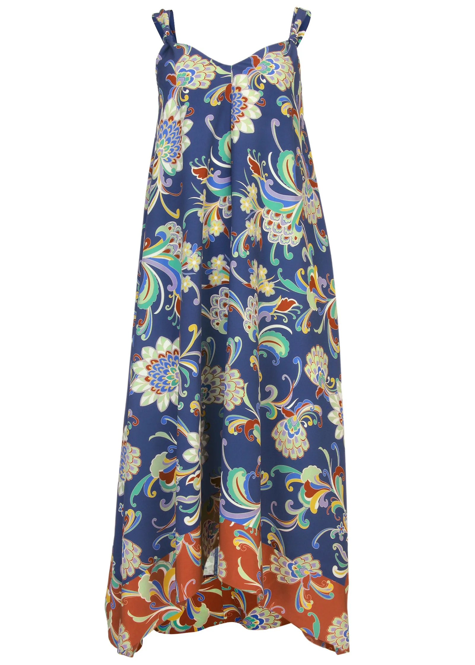 Handkerchief Hem Dress - Mystic Jacobean Border sold by VENUS product image thumbnail 3