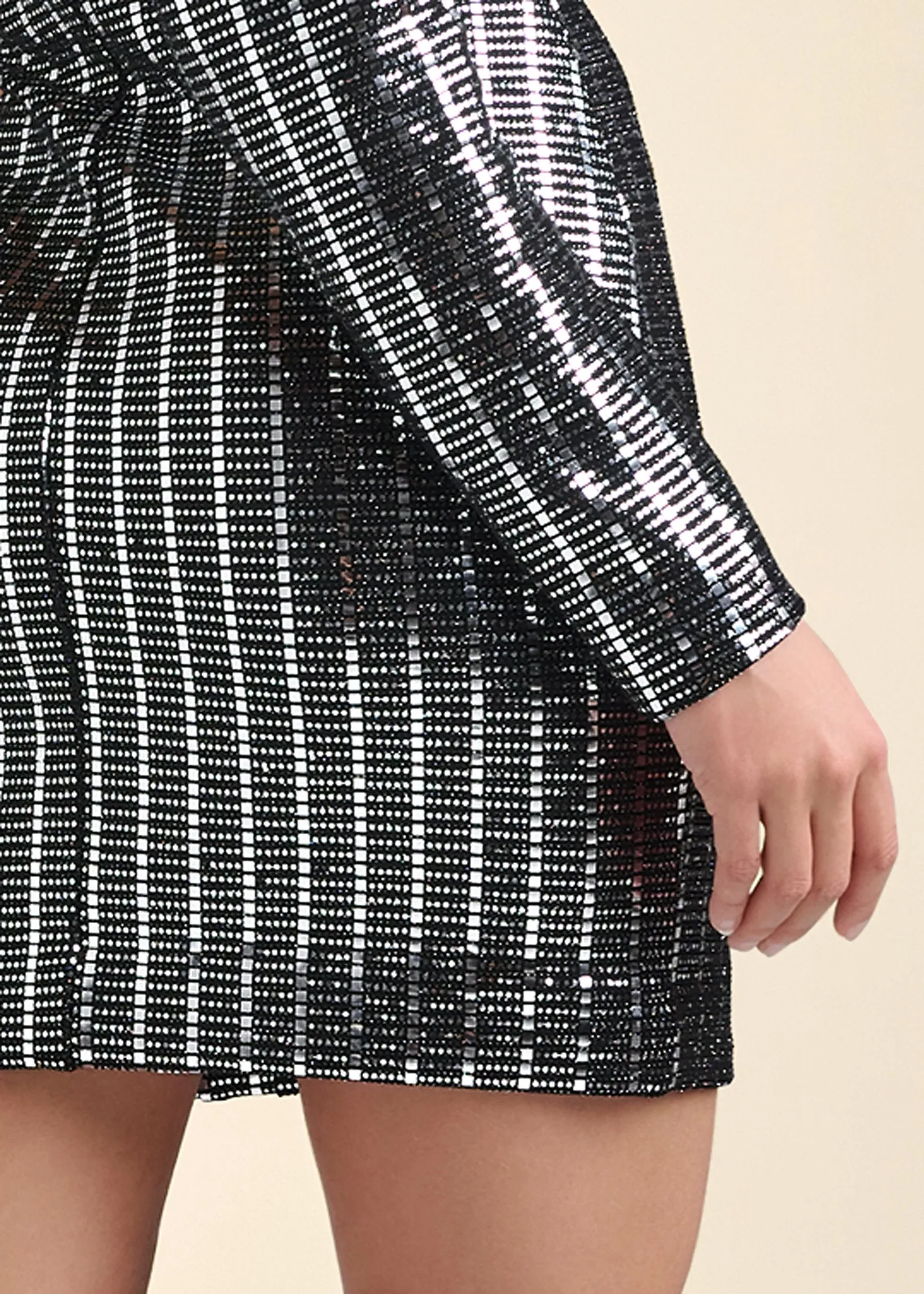 Sequin Blazer Mini Dress - Black Multi sold by VENUS product image thumbnail 4