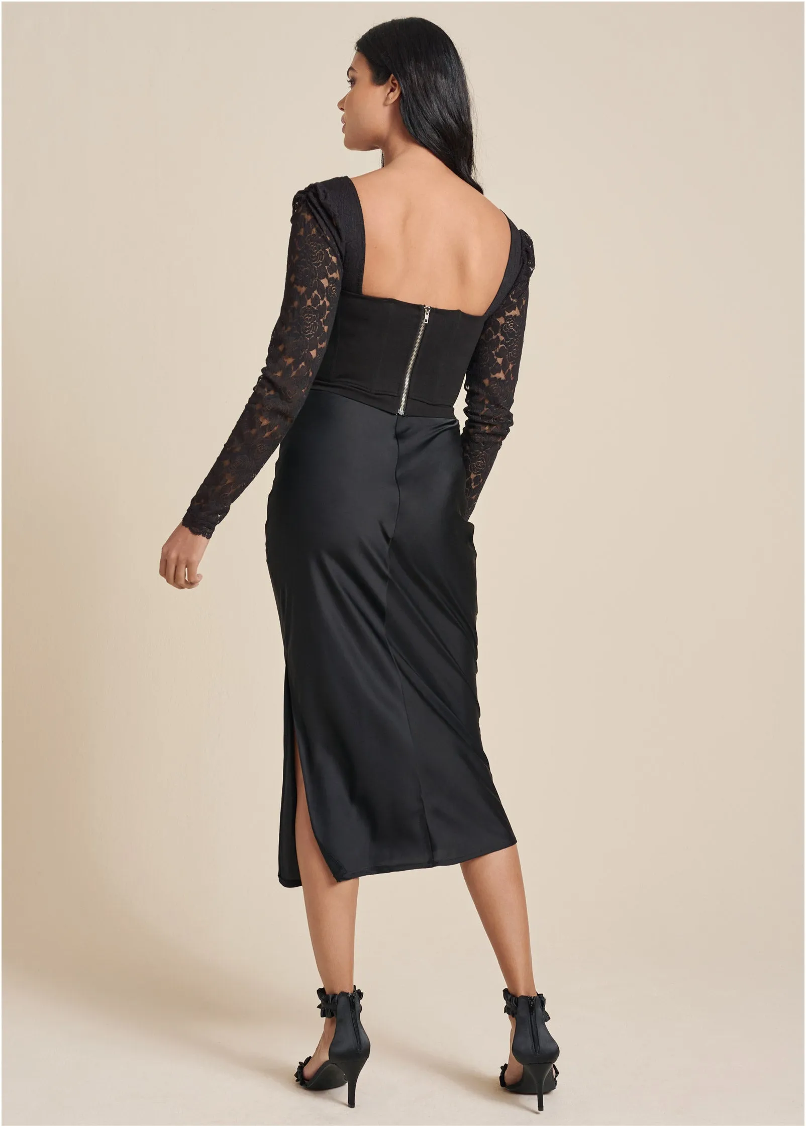 Lace Detail Top - Black sold by VENUS product image thumbnail 2