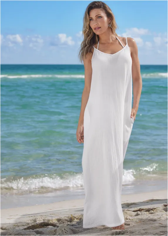 Pack And Go Dress Cover-Up - Pearl White made by VENUS
