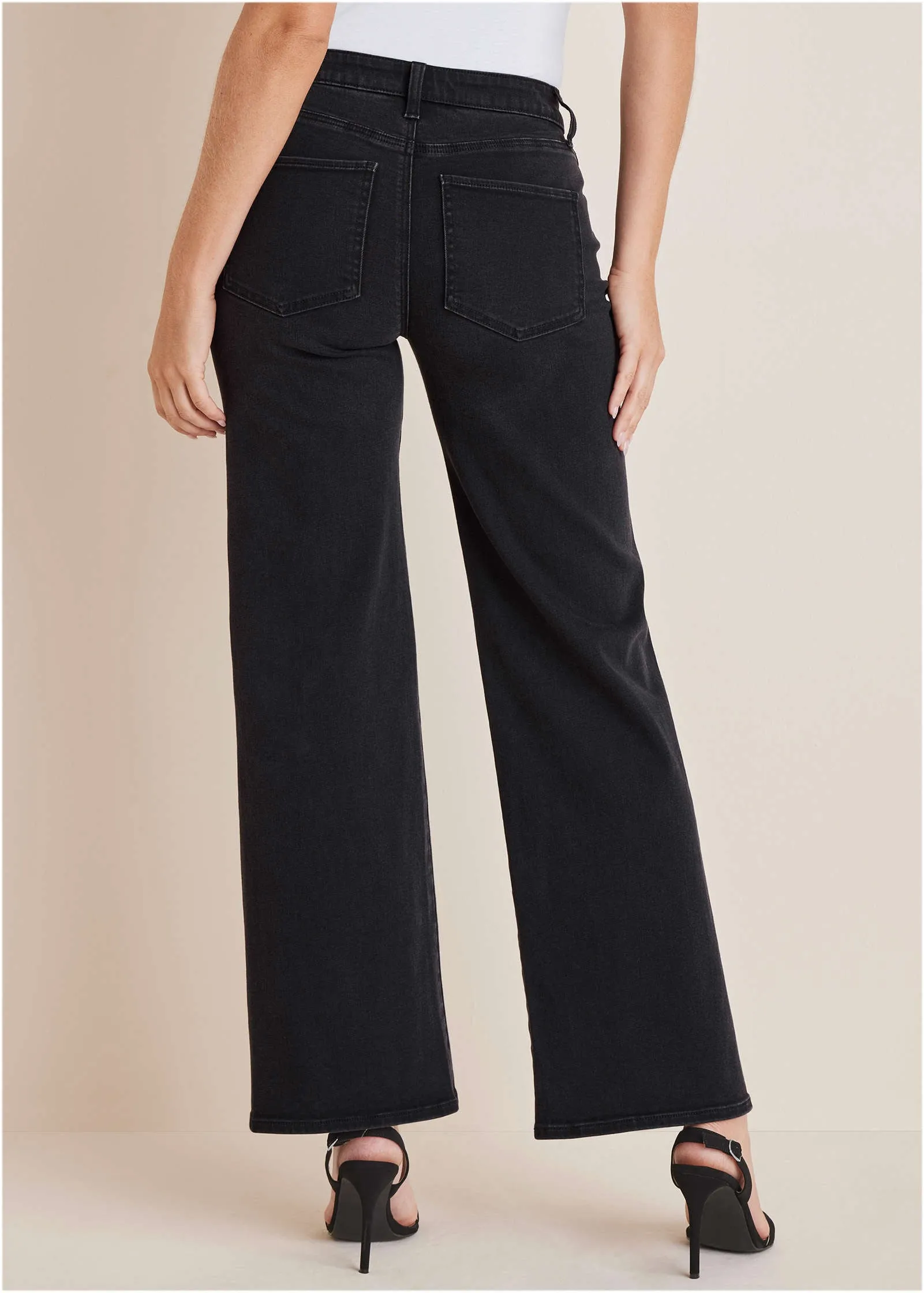 Farrah Wide Leg Jeans - Black Wash sold by VENUS product image thumbnail 2