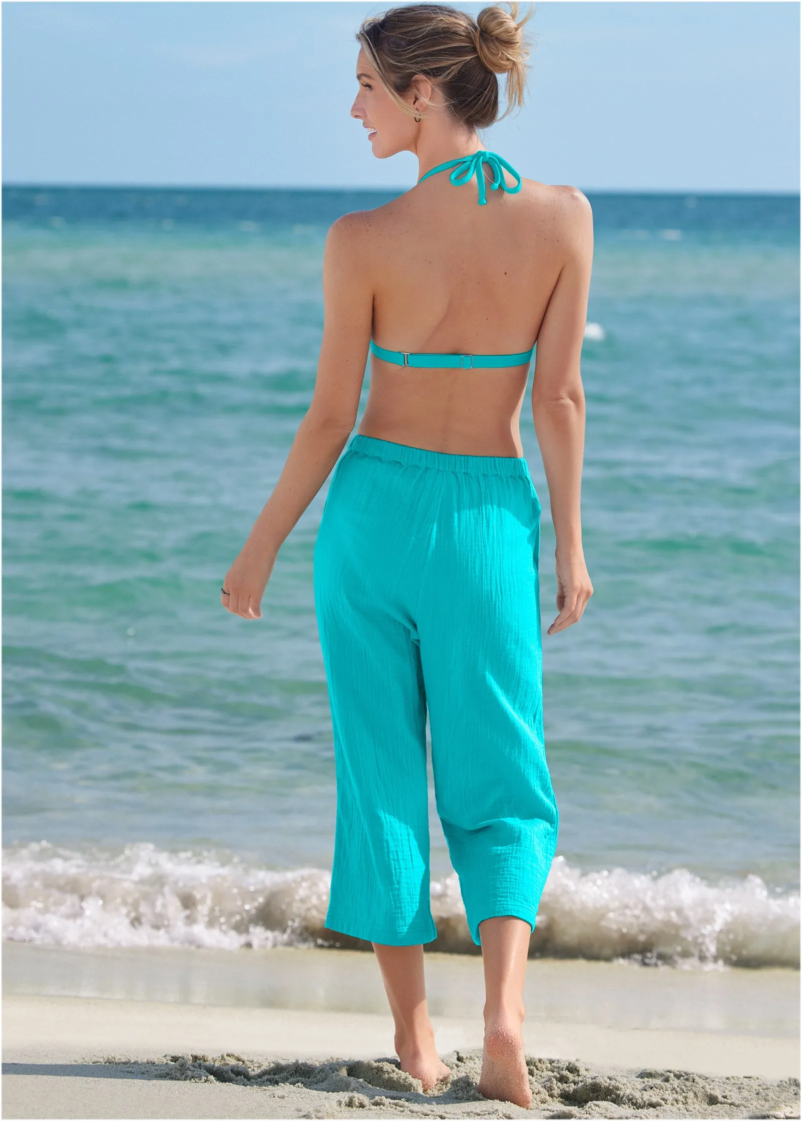 Pack And Go Pant Cover-Up - Aqua Reef sold by VENUS product image thumbnail 2