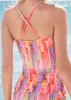 Ruched Side Halter Tankini - Candy Reign sold by VENUS