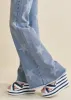 Mid-Rise Star Flare Jeans - Light Wash sold by VENUS