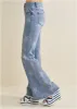 Mid-Rise Star Flare Jeans - Light Wash sold by VENUS