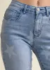 Mid-Rise Star Flare Jeans - Light Wash sold by VENUS