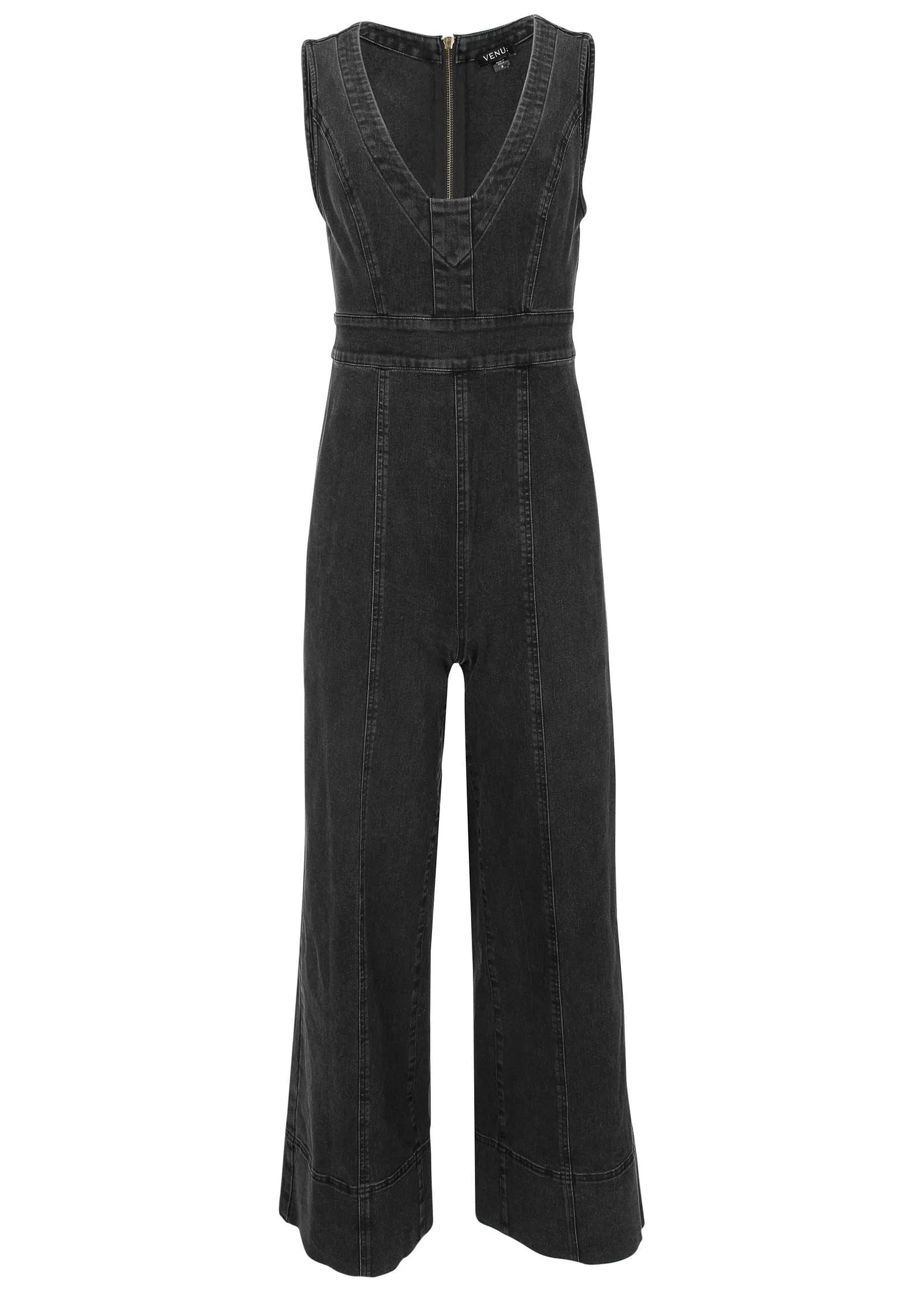 Stretch Denim Jumpsuit - Black Wash sold by VENUS product image thumbnail 3