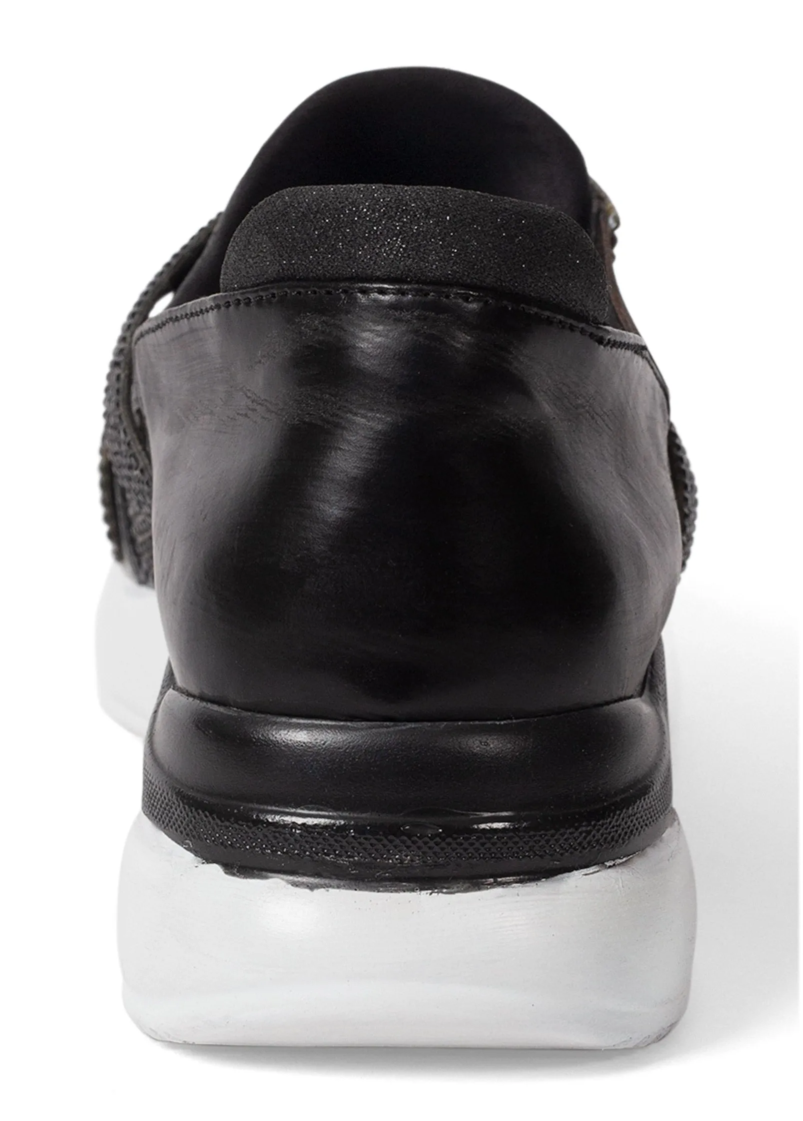 Glitter Wedge Sneakers - Black sold by VENUS product image thumbnail 4