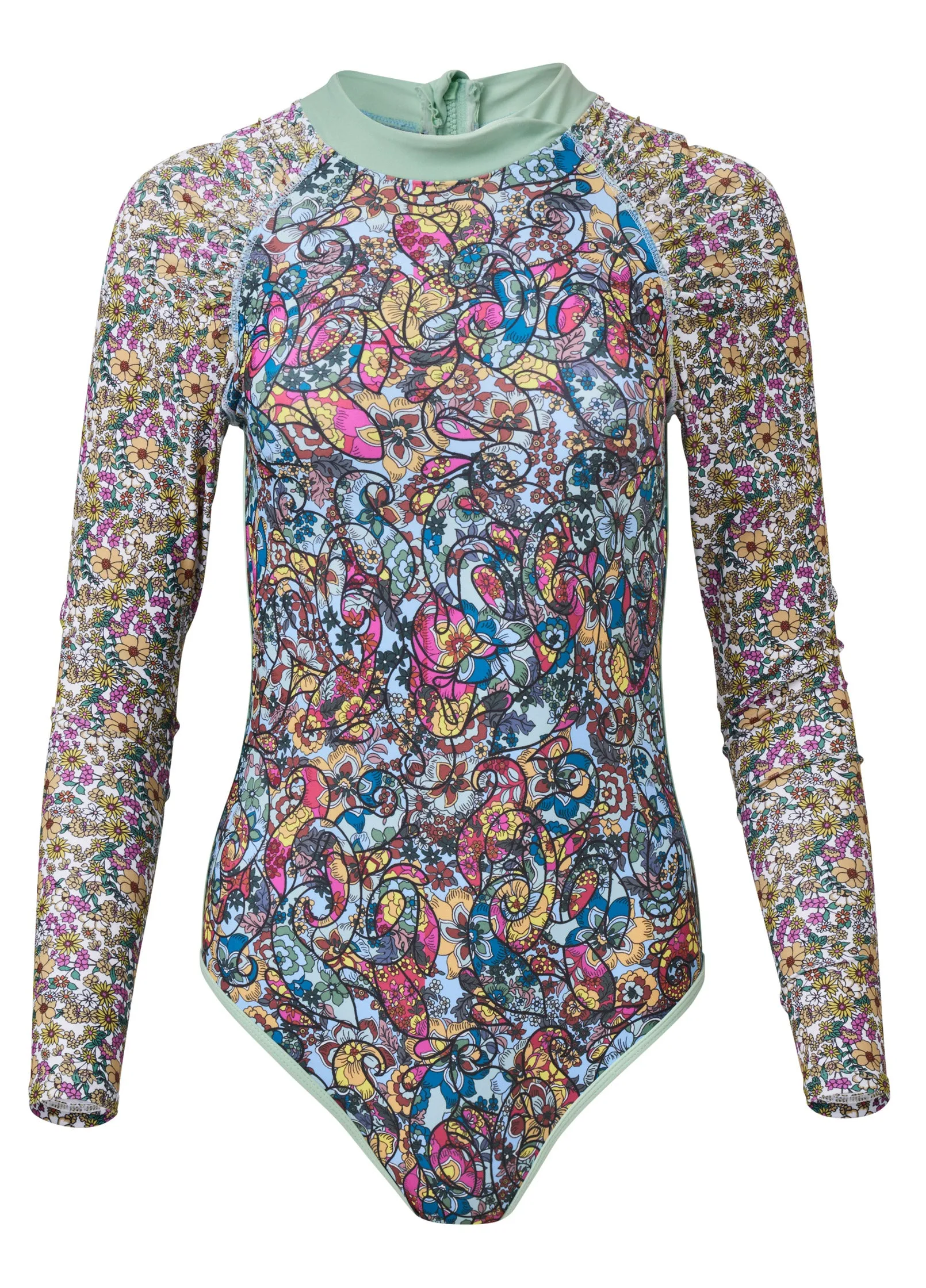 Long Sleeve One-Piece - Floral Mosaic sold by VENUS product image thumbnail 5