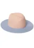 Color-Block Straw Hat - Blush Multi sold by VENUS