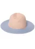 Color-Block Straw Hat - Blush Multi sold by VENUS