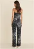 Strapless Printed Jumpsuit - Black & White sold by VENUS