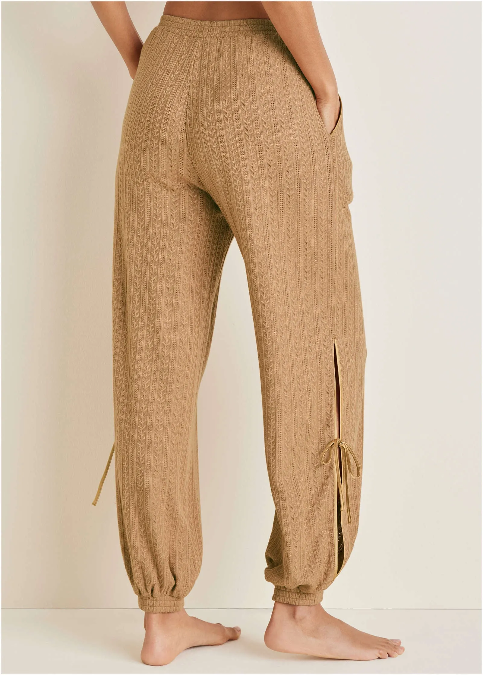 Brunch Knit Joggers - Camel sold by VENUS product image thumbnail 2