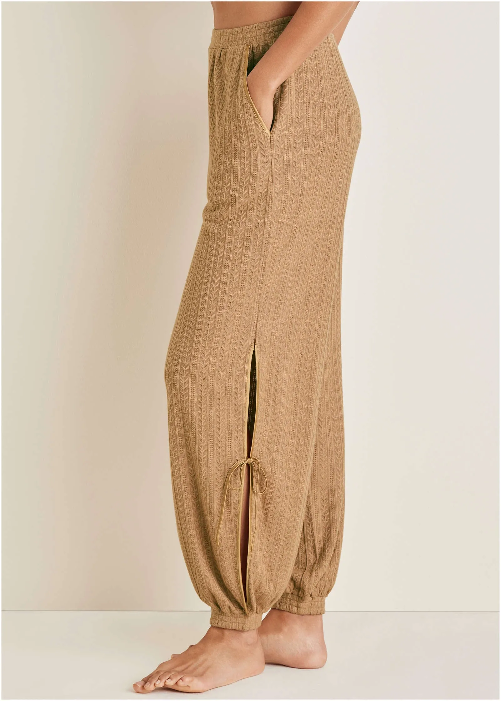 Brunch Knit Joggers - Camel sold by VENUS product image thumbnail 3