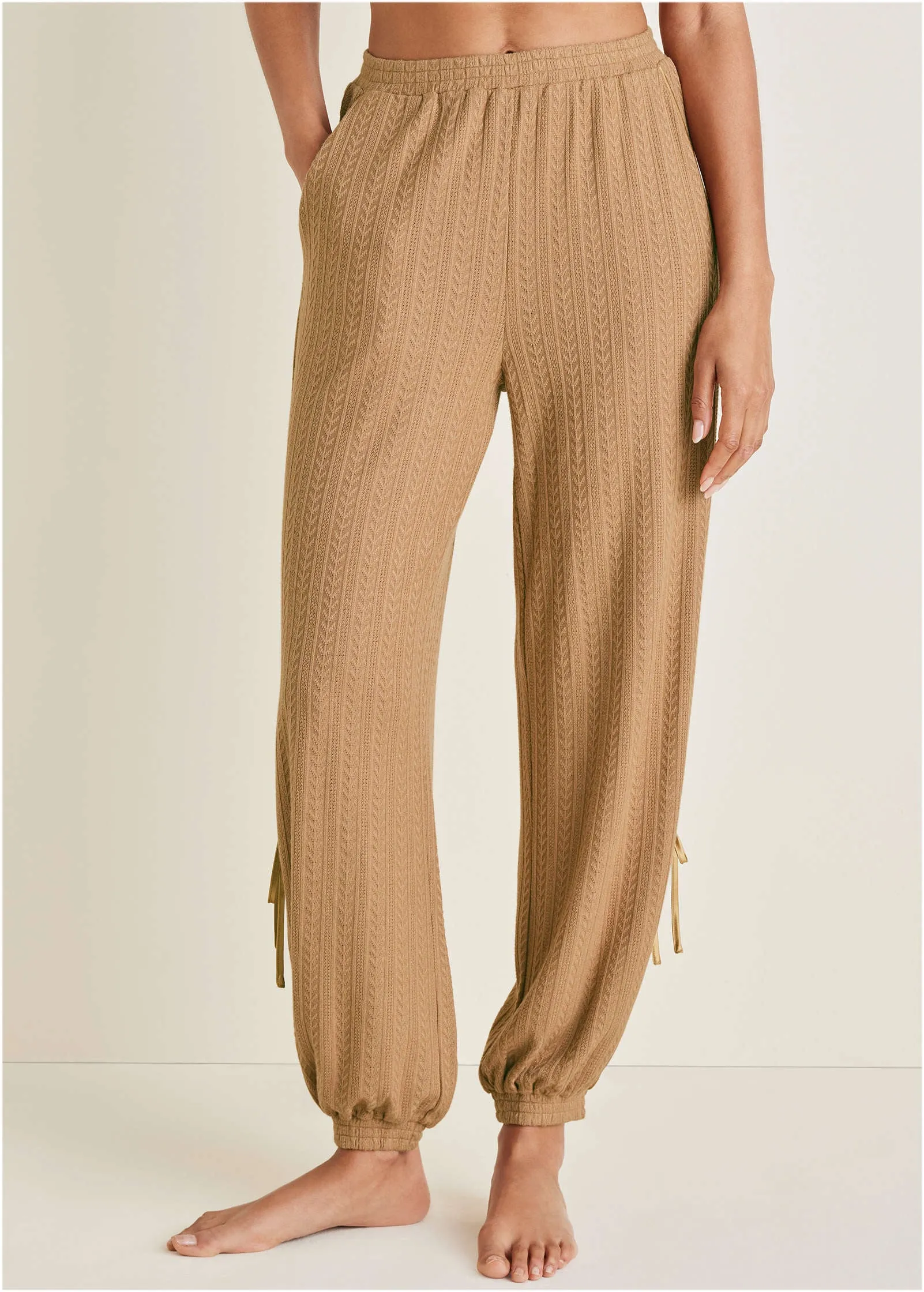 Brunch Knit Joggers - Camel sold by VENUS