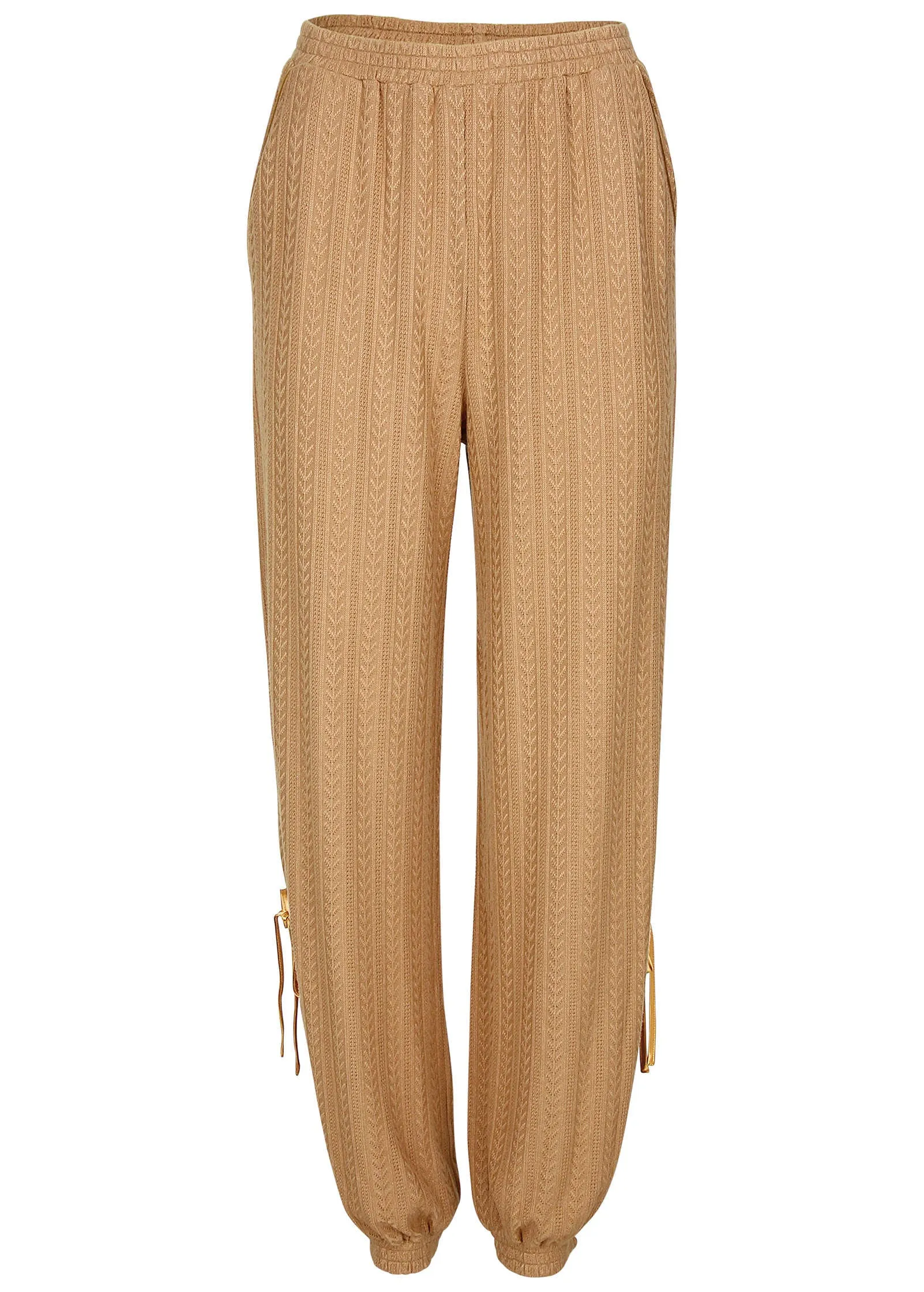 Brunch Knit Joggers - Camel sold by VENUS product image thumbnail 4