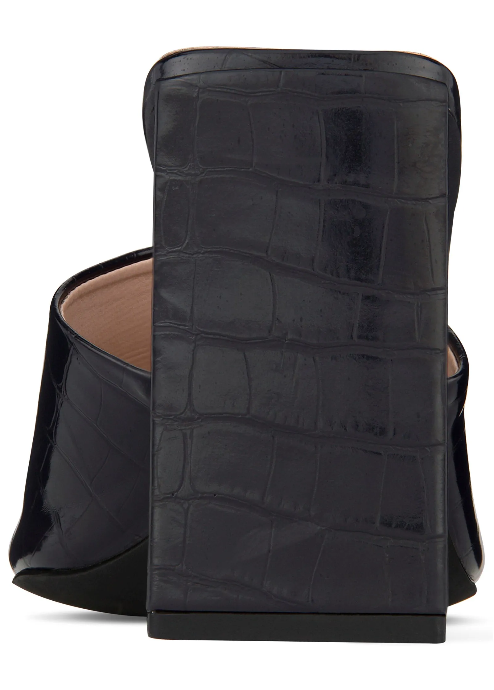 Faux Croc Mules - Black sold by VENUS product image thumbnail 4