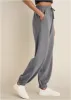 Double Knit Joggers - Medium Heather Grey sold by VENUS