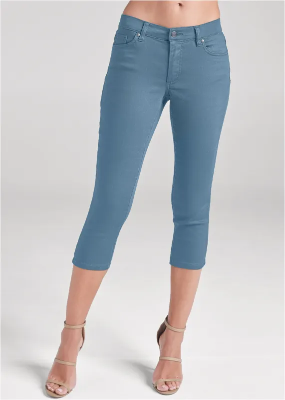 Cindy Capri Jeans - Blue sold by VENUS
