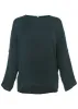 Roll Tab Sleeve Blouse - Navy sold by VENUS