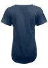 Cotton Slub V-Neck Tee - Dark Denim sold by VENUS