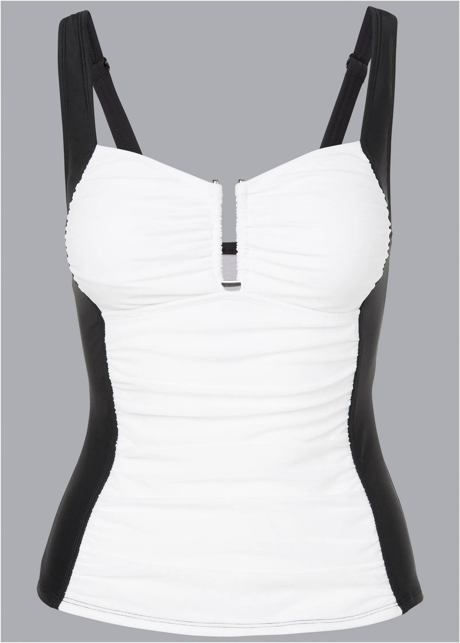 Slenderizing Tankini Top - Black & White sold by VENUS product image thumbnail 5
