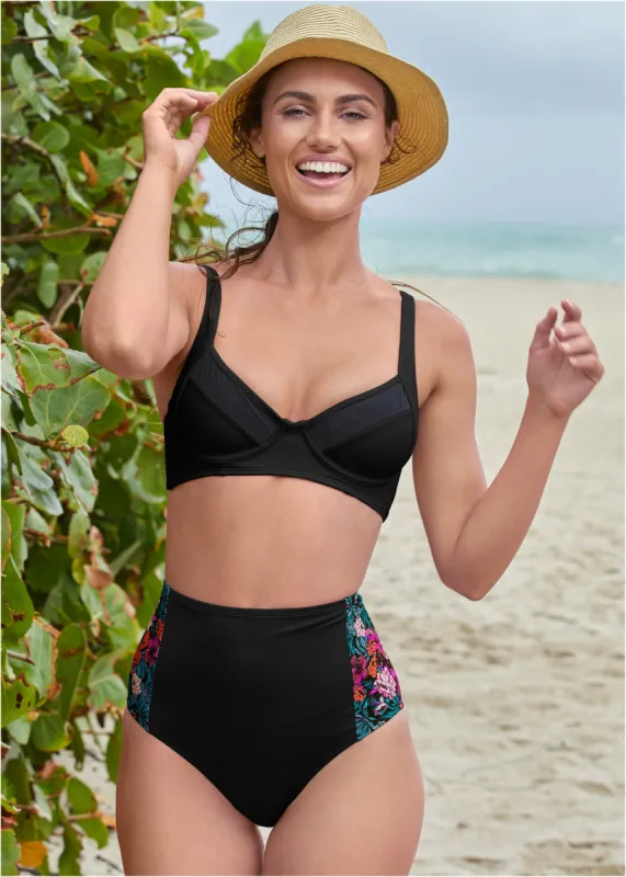 Nova Mesh Underwire Top - Black Beauty sold by VENUS