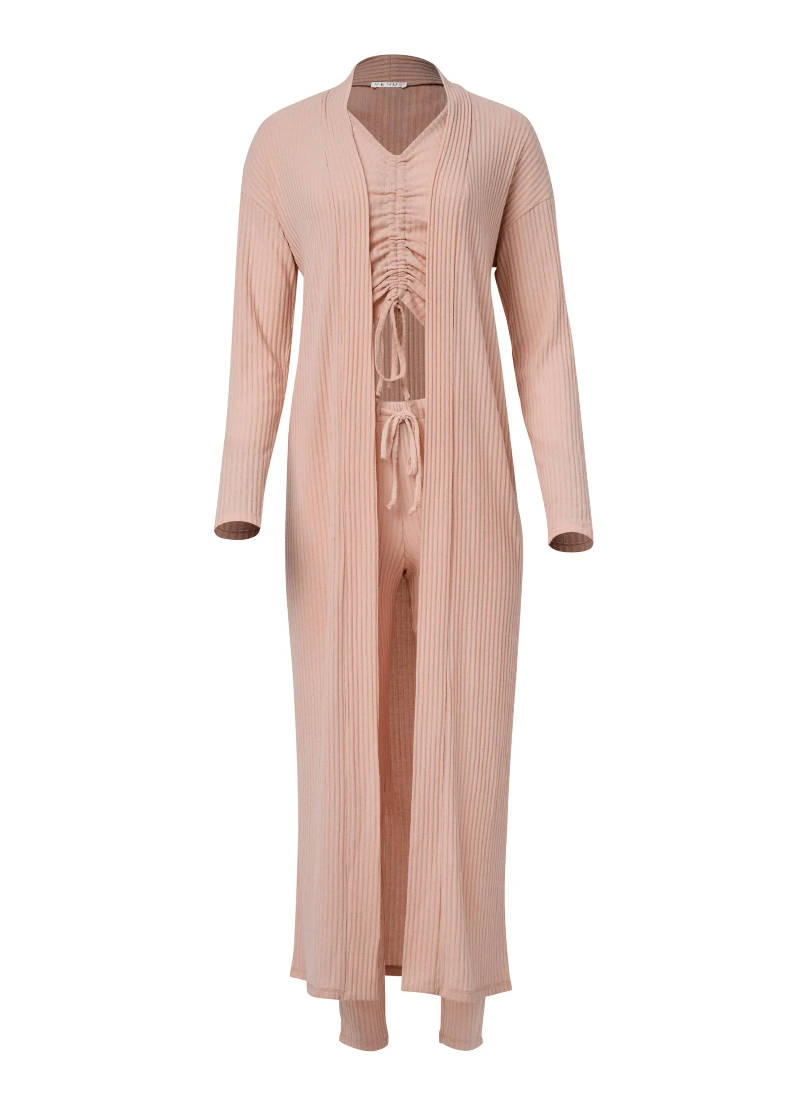 Ribbed 3 Piece Set - Peach sold by VENUS product image thumbnail 5