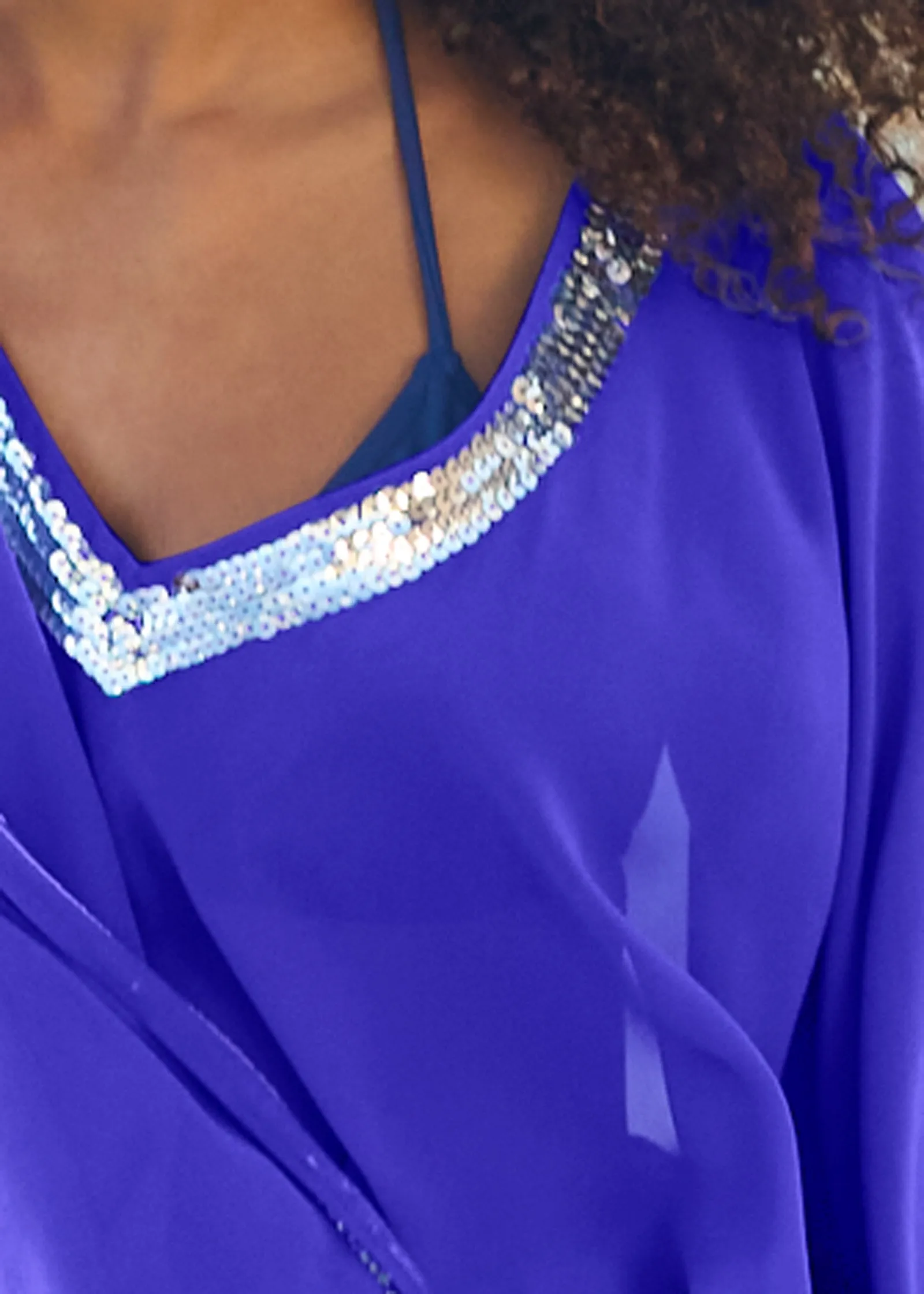 Sequin Tunic Cover-Up - Blue sold by VENUS product image thumbnail 3