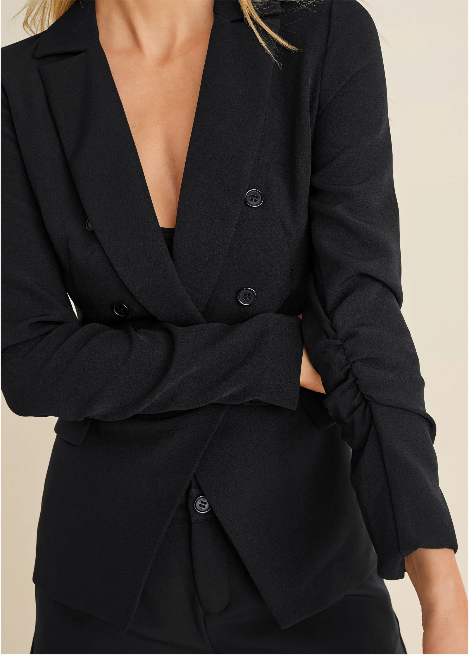 Short Suit Set - Black sold by VENUS product image thumbnail 3