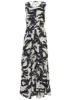 Open Back Printed Dress - Cream Multi sold by VENUS