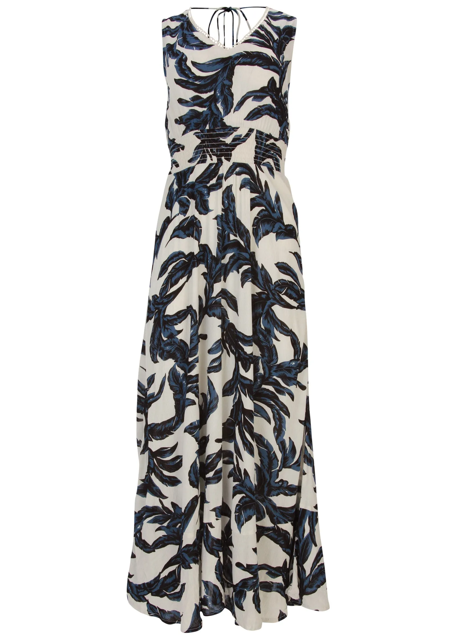 Open Back Printed Dress - Cream Multi sold by VENUS product image thumbnail 4