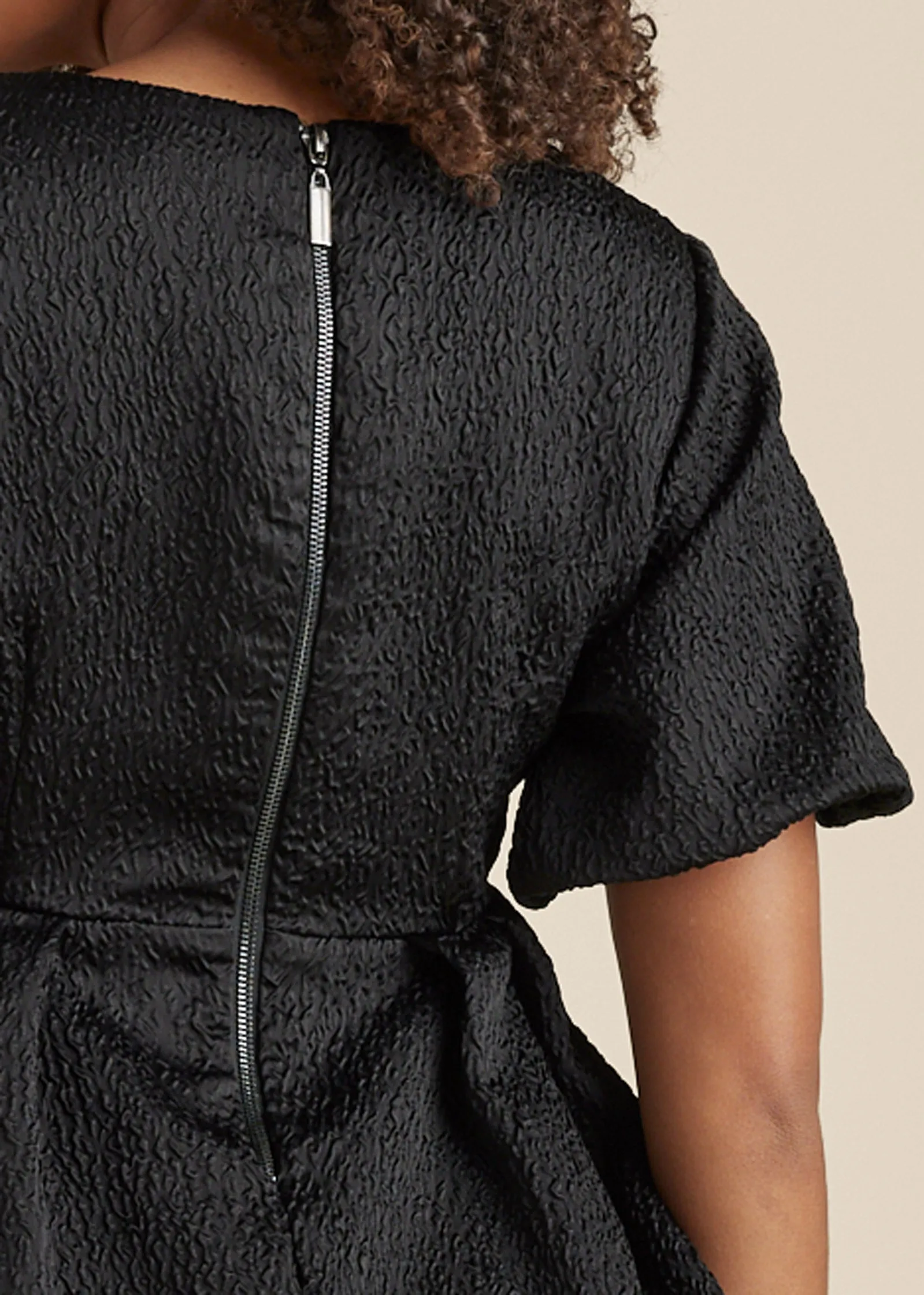Textured V-Neck Top - Black sold by VENUS product image thumbnail 4