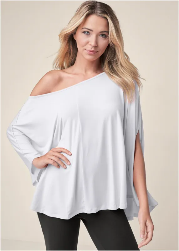 Asymmetrical Top - White sold by VENUS