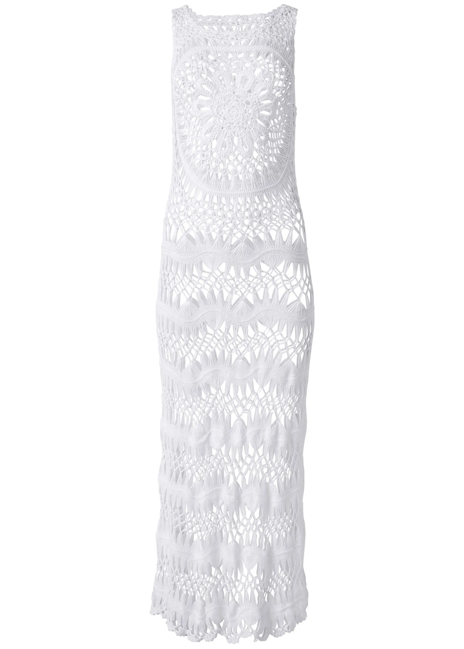 Crochet Maxi Dress Cover-Up - White sold by VENUS product image thumbnail 5