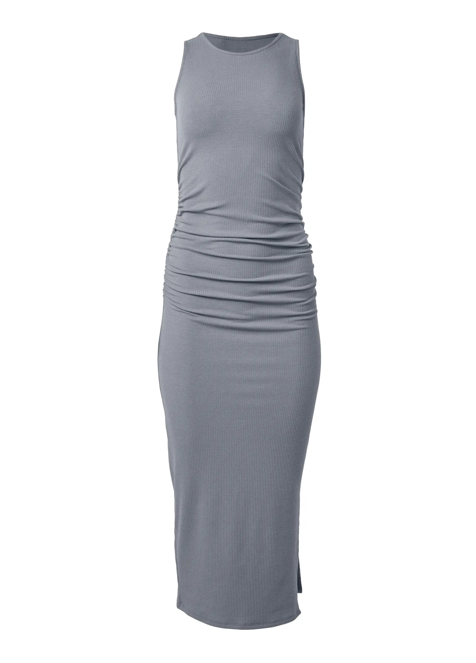 Ribbed Bodycon Midi Dress - Seafog sold by VENUS product image thumbnail 3