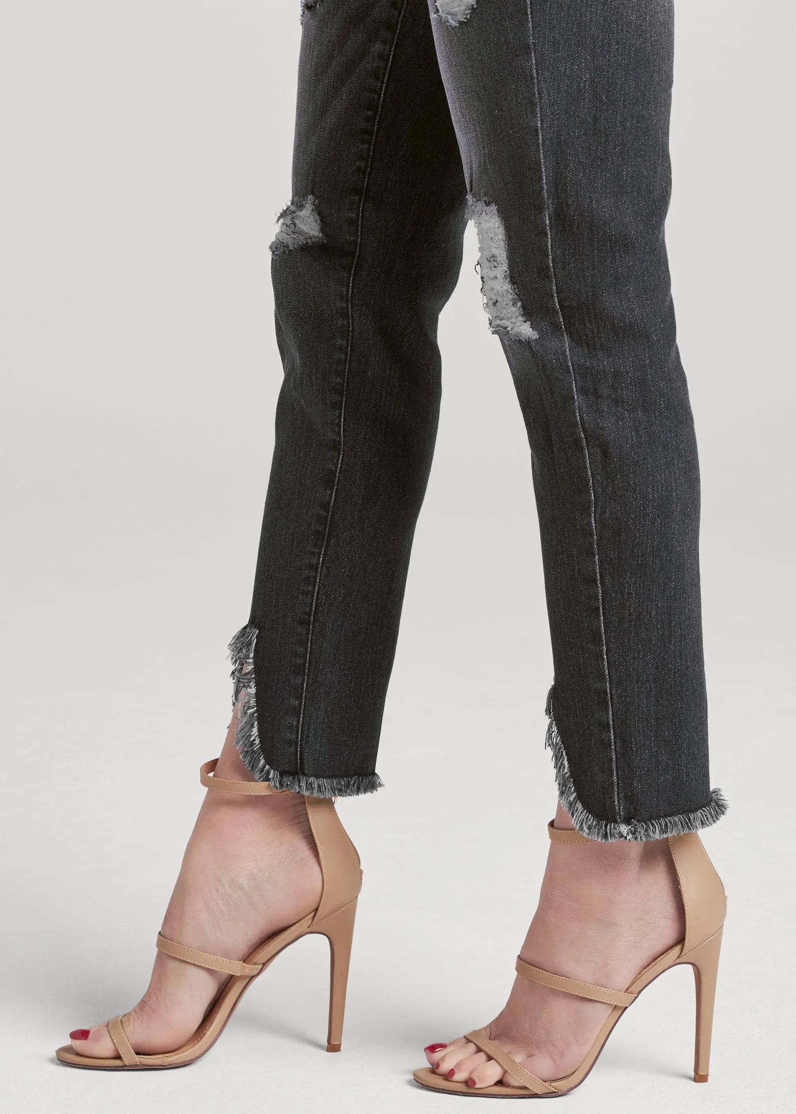 Triangle Hem Jeans - Black Denim sold by VENUS product image thumbnail 5