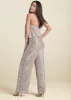 Strapless Sequin Jumpsuit - Champagne sold by VENUS