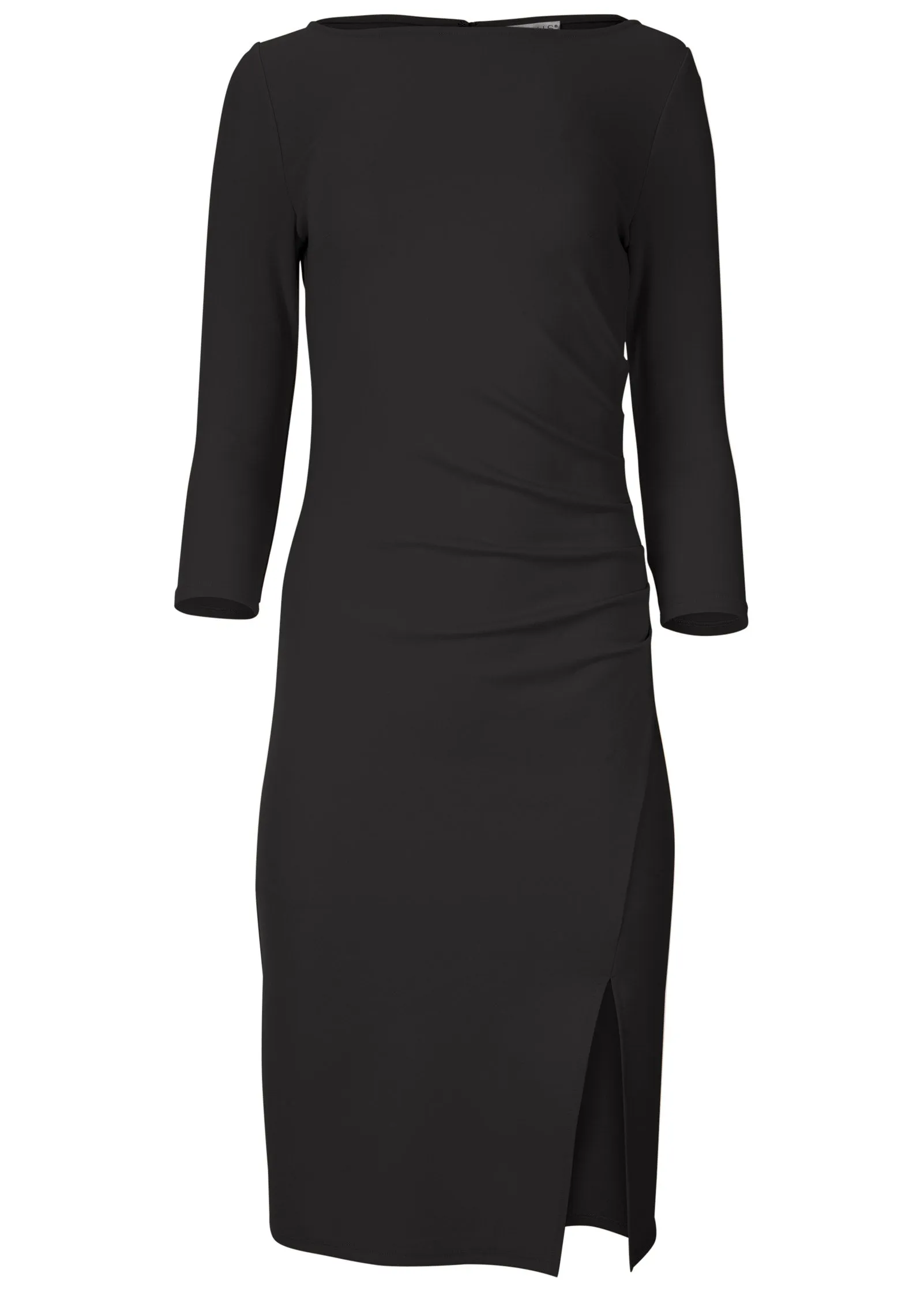 Ruched midi dress - Black sold by VENUS product image thumbnail 3