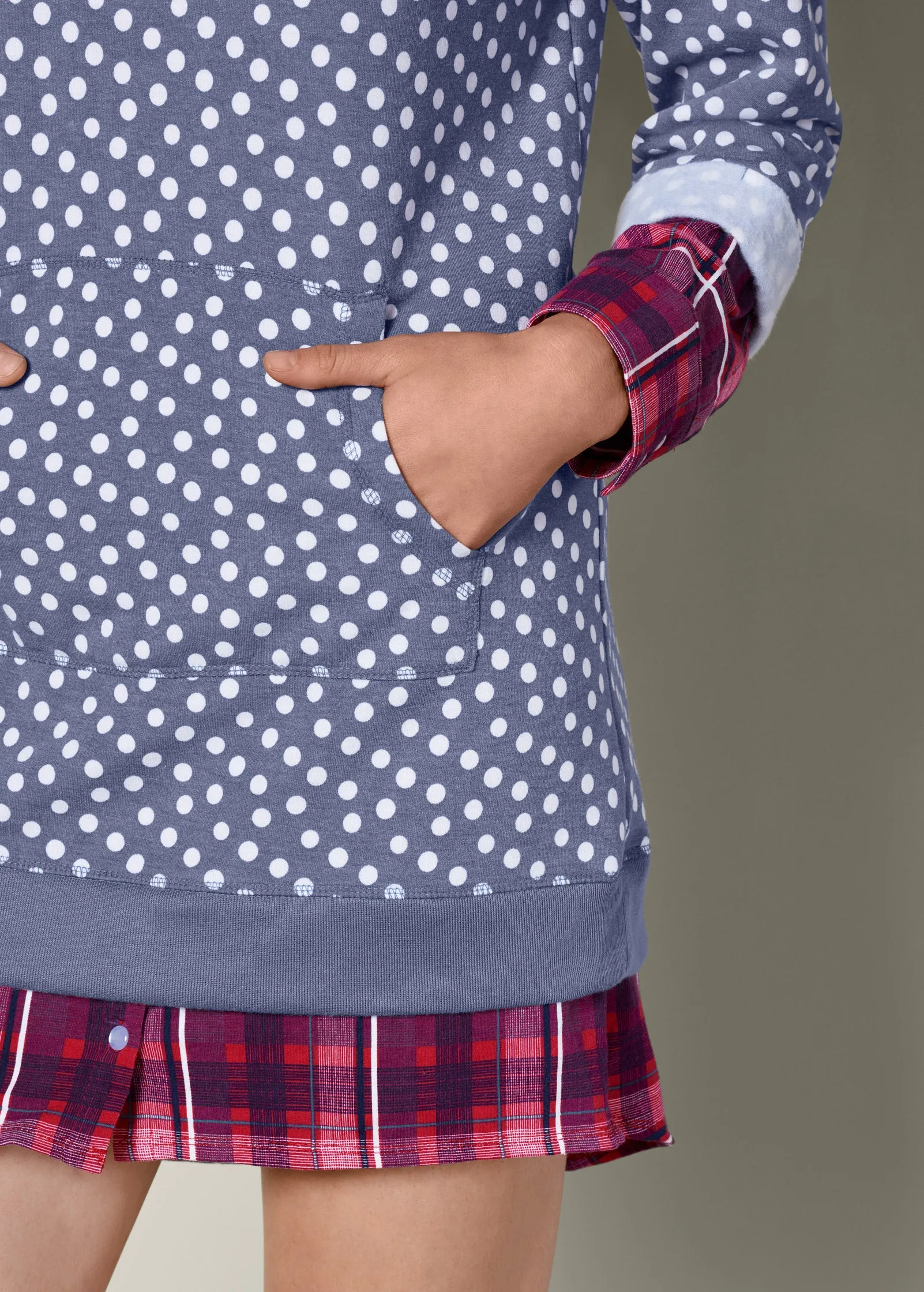 Mixed Print Sleep Dress - Navy Multi sold by VENUS product image thumbnail 5