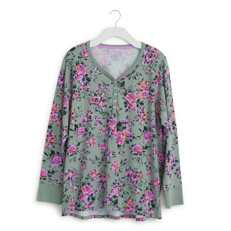 Long-Sleeved Pajama Shirt sold by Vera Bradley